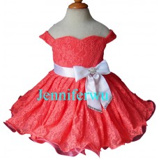 Infant/toddler/baby/children/kids Girl's glitz Pageant evening/prom Dress/clothing  EB1217-3